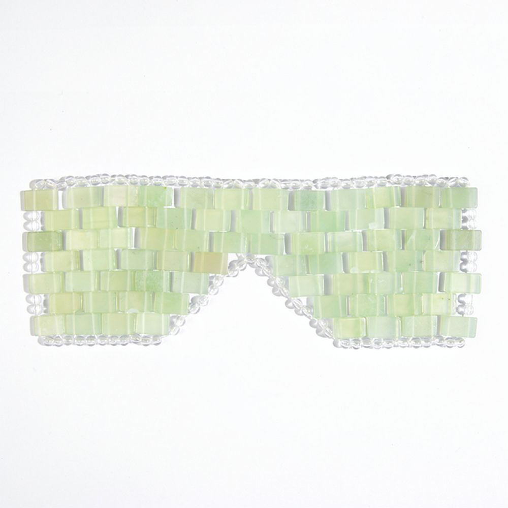 Spa Wellness Nature - Authentic Xiu Jade Eye Mask Natural
