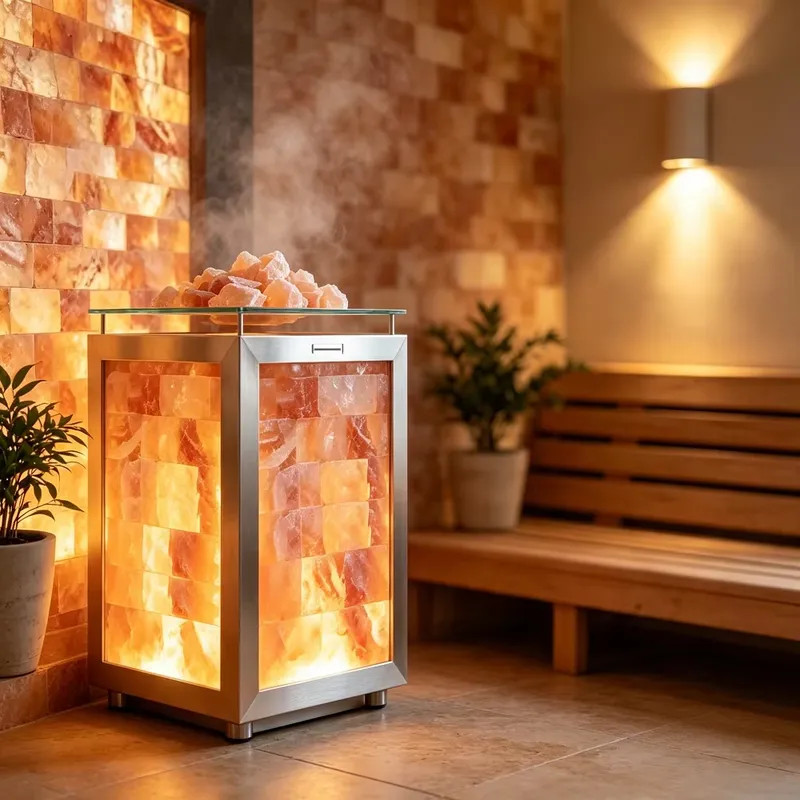 Himalayan Pink Salt Cube Lamp  - Spa Wellness Nature ulasan dan harga
