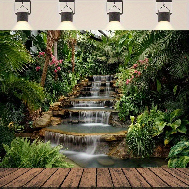 Waterfall Garden Tapestry Lush - Spa Wellness Nature ulasan dan harga