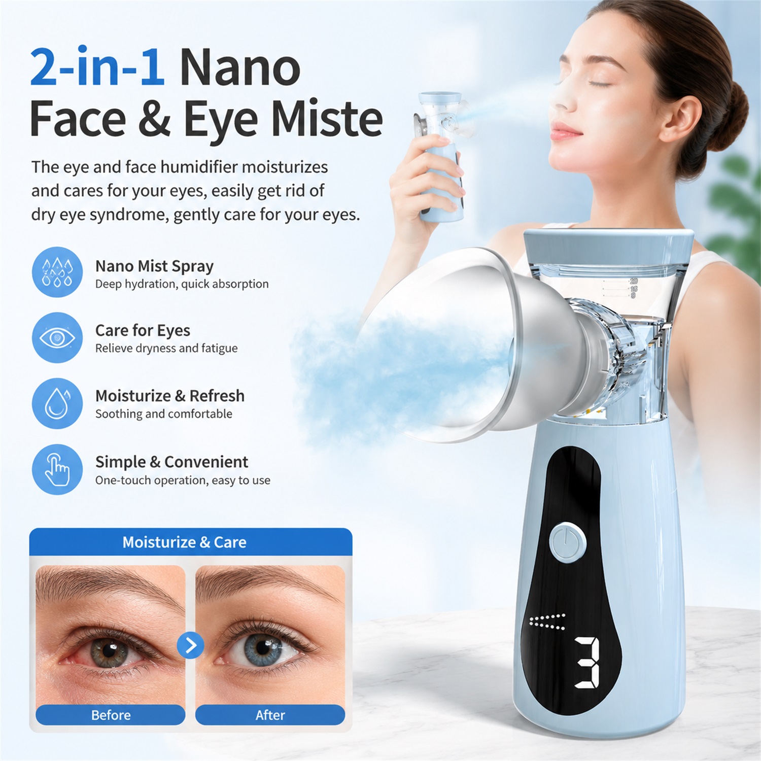 Nano Cold Spray Facial Steamer - Facial Steamer Nano ulasan dan harga