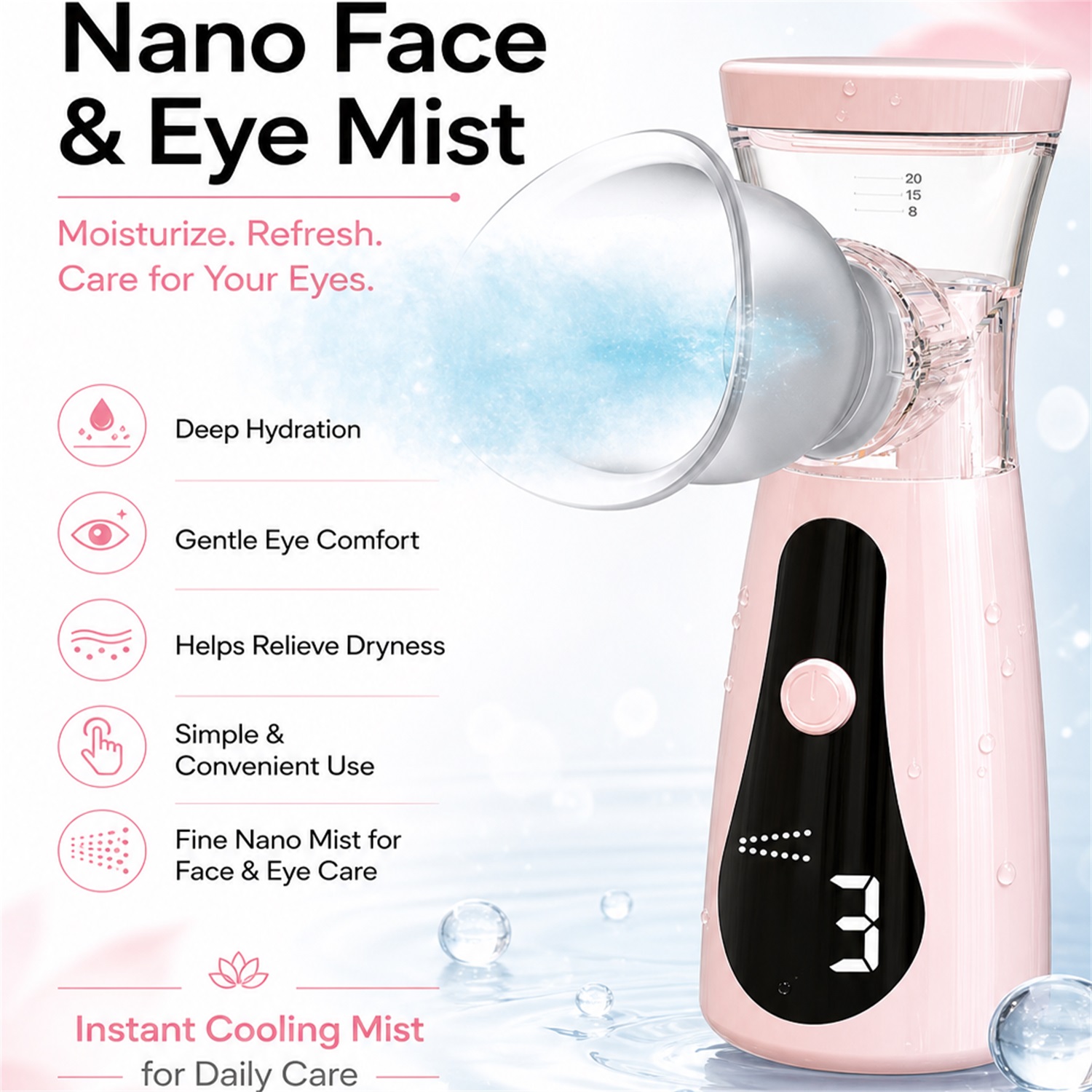 Nano Cold Spray Facial Steamer - Facial Steamer Nano ulasan dan harga