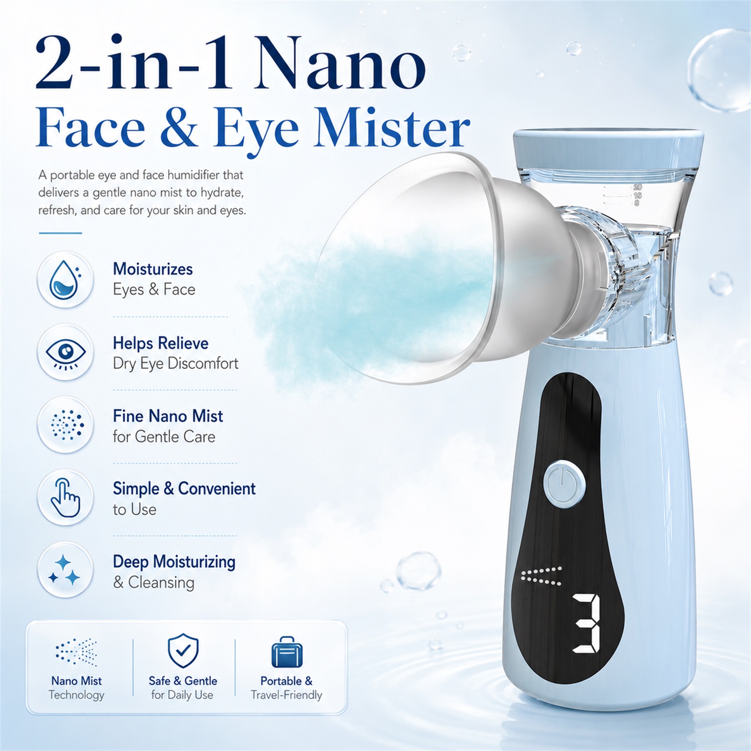 Nano Cold Spray Facial Steamer - Facial Steamer Nano ulasan dan harga